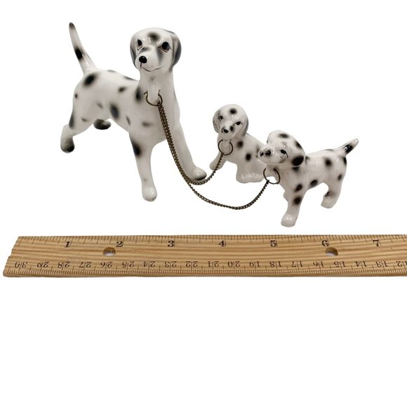Vintage Relco Dalmation Dog Mother Puppies Figurine Made in Japan Handpainted - Picture 10 of 12
